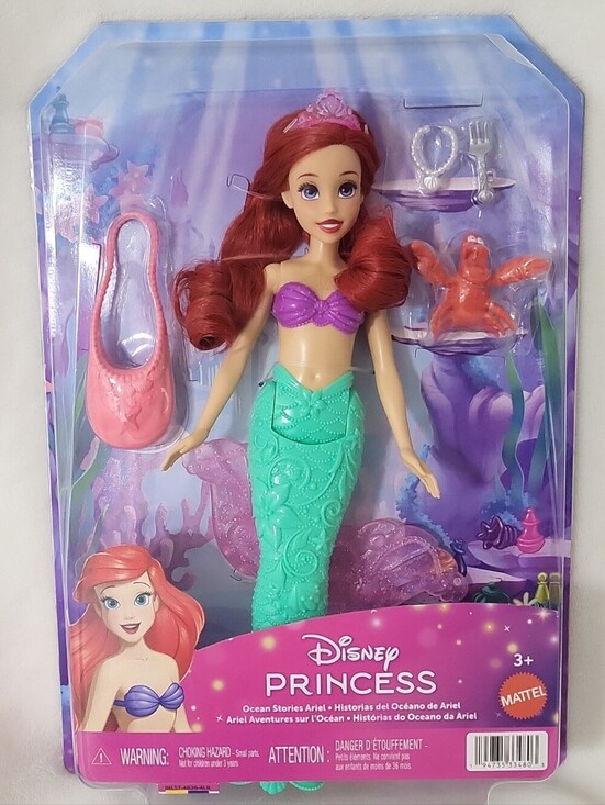 Disney Other - Mattel Disney Princess Ocean Stories Ariel Doll w/ Sebastian, Accessories